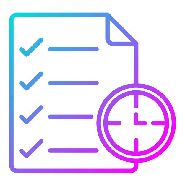 Tasks Schedule Vector Illustratie Stijl