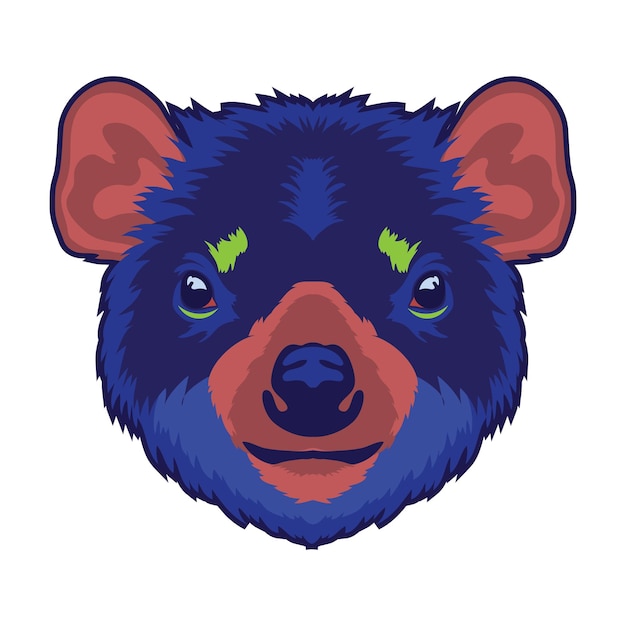 Vector tasmanian devil vector illustration in cartoon style perfect for kids and adult t shirt design