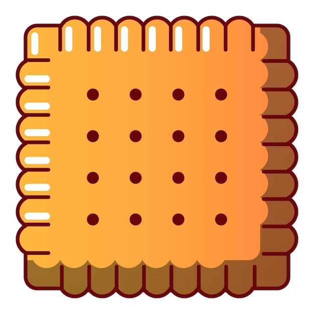 Tasty biscuit icon Cartoon illustration of tasty biscuit vector icon for web