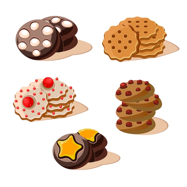 Tasty cookies set