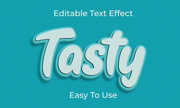 Tasty editable text effect