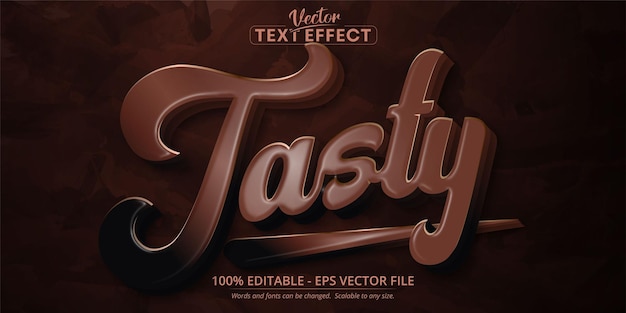 Tasty text, cartoon style editable text effect