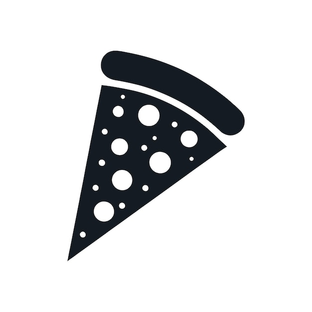 Tasty Treat Pizza Slice Icon in Vector Form