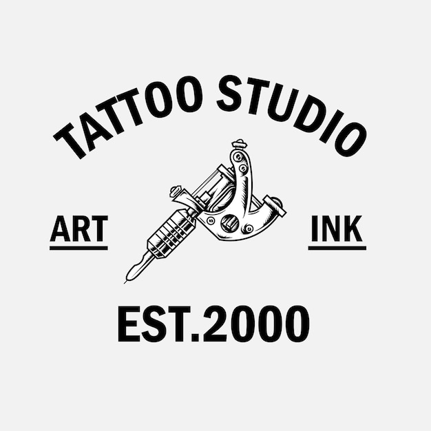 Tattoo logo vintage illustratie