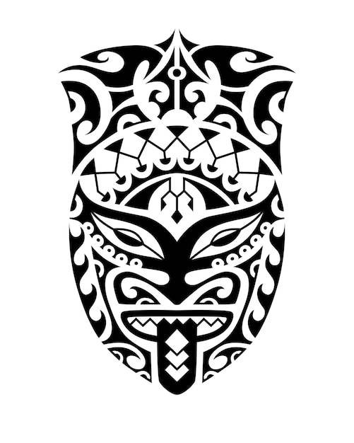 Tattoo sketch maori style for leg or shoulder