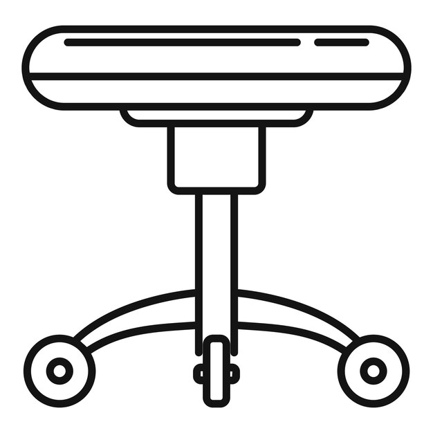 Icona della sedia per studio tatuaggio icona vettoriale della sedia per studio tatuaggio per il web design isolato su sfondo bianco