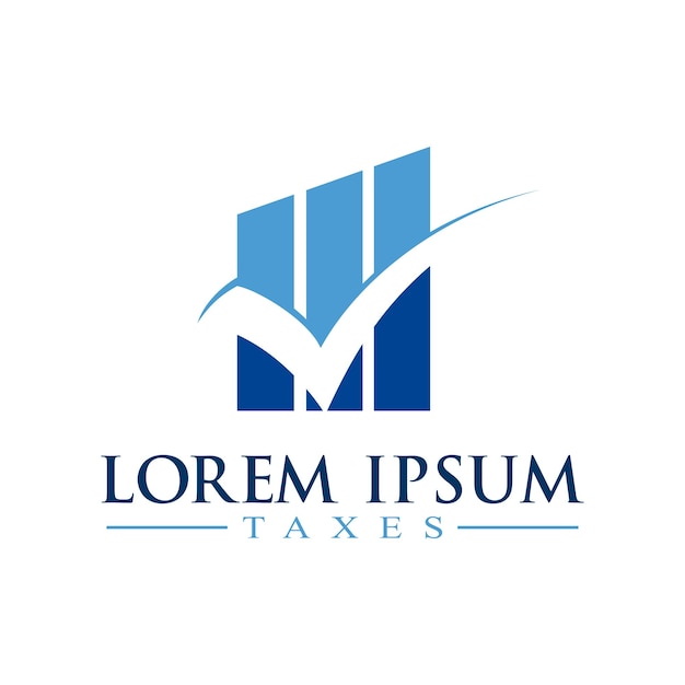 Tax accounting design logo