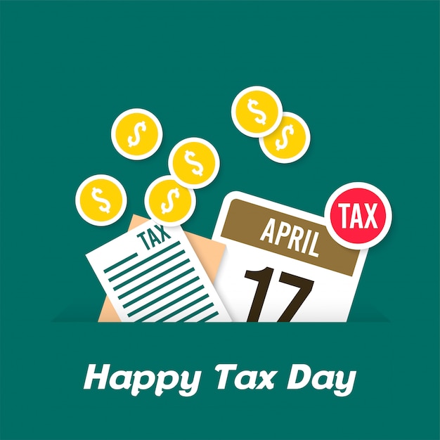 Tax day illustration