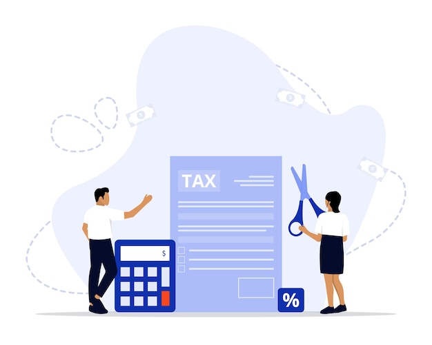 Tax Deduction concept illustration