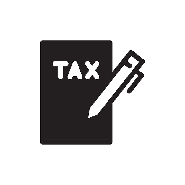 Vector tax document icon