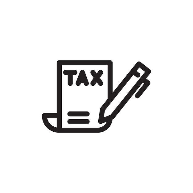 Vector tax document icon