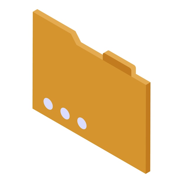 Tax folder icon Isometric of tax folder vector icon for web design isolated on white background