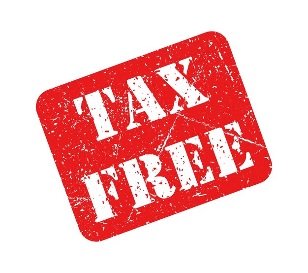 Premium Vector Tax free red stamp grunge isolated