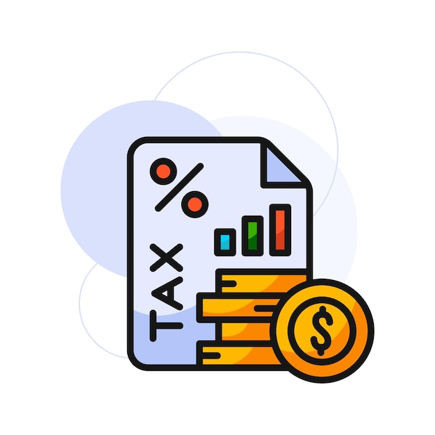 Tax illustration design Vector illustration