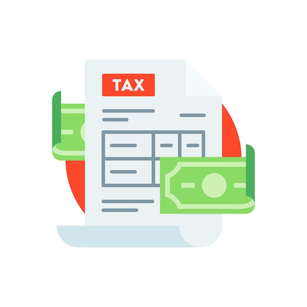 Tax return form icon