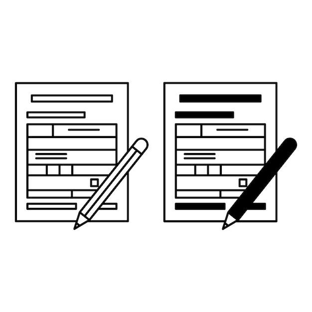 Vector tax return icons