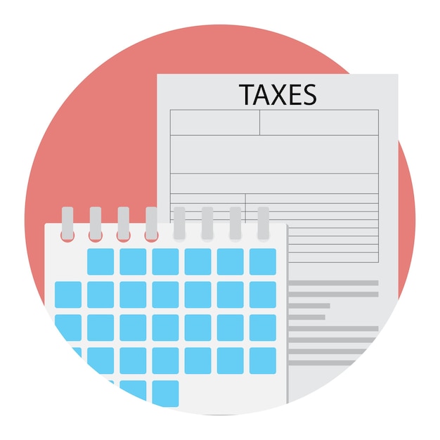 Tax time day icon