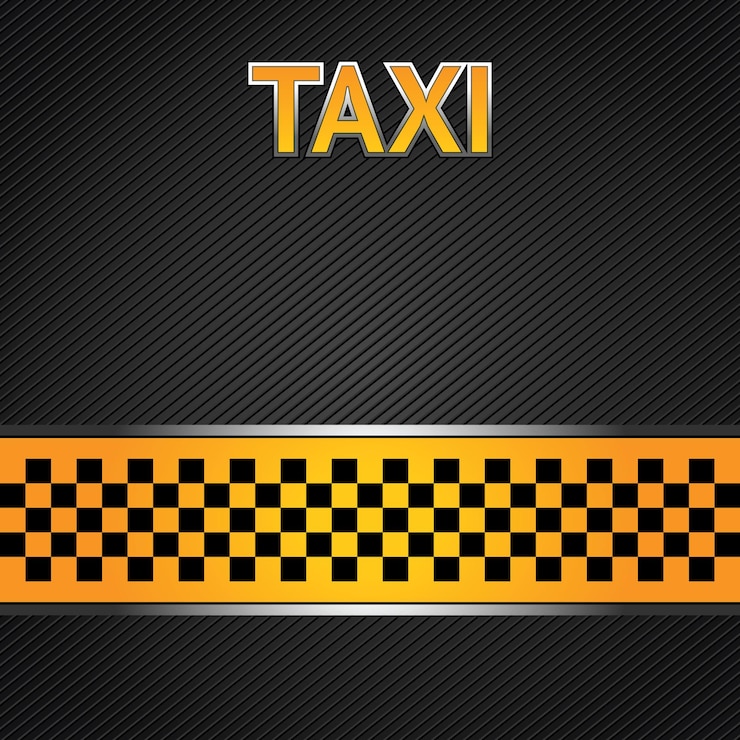 Vector taxi achtergrond