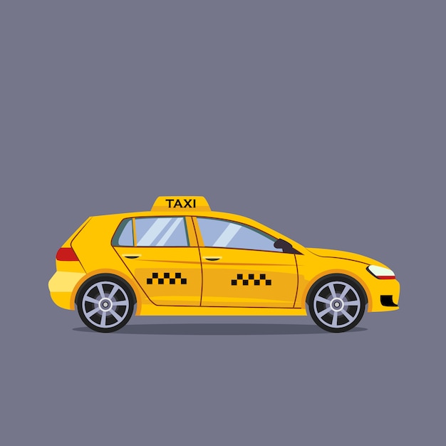 Taxi auto plat ontwerp