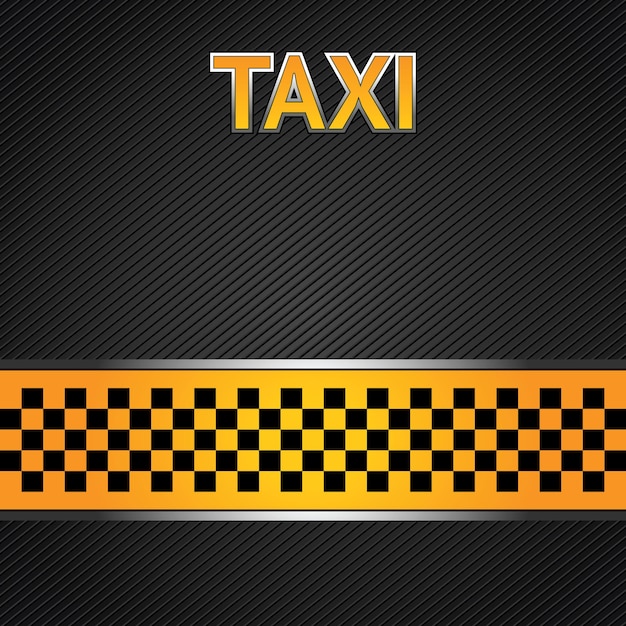 Vector taxi cab background