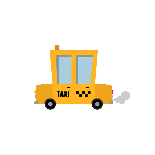 Taxi auto in design cartone animato