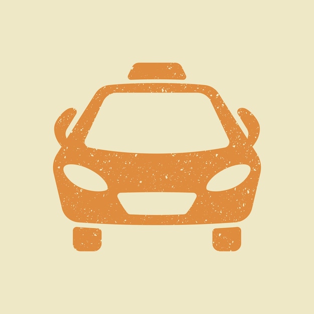 Taxi car vector icon