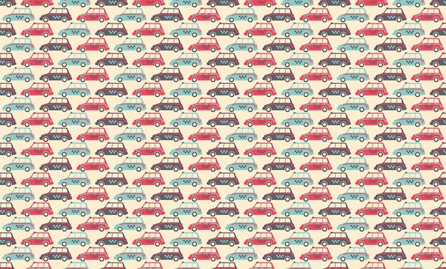 Vector taxi cars seamless pattern minimalist flat style auto service concept