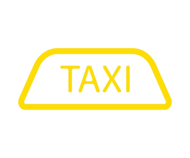 taxi checkers platte vector pictogram op wit geïsoleerd