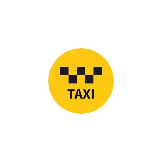 Taxi icon. Vector graphics in flat style