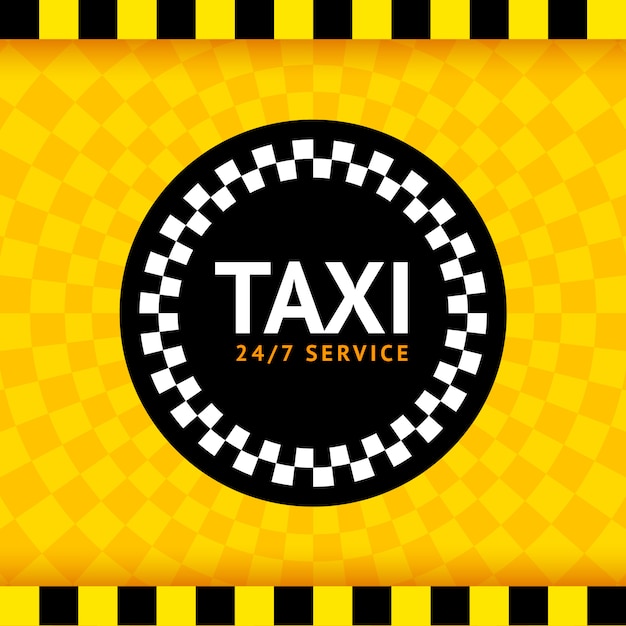 Vector taxi rond symbool