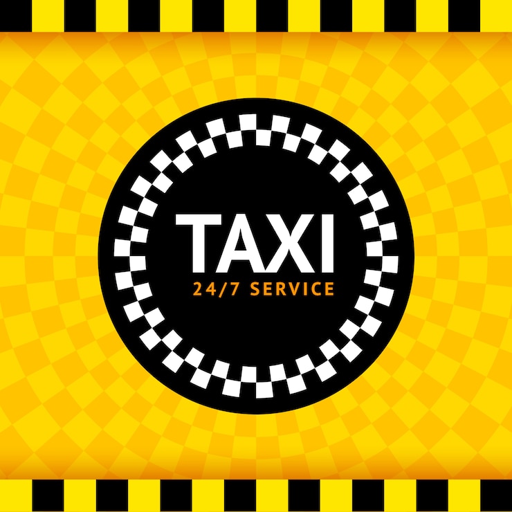Vector taxi rond symbool