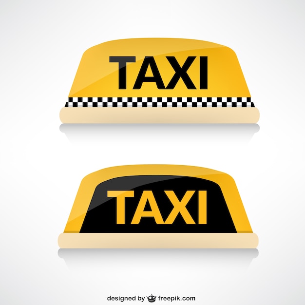 Vector taxi roof