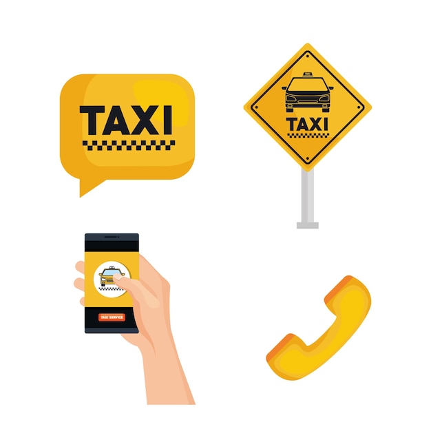 Taxi service set transport order internet