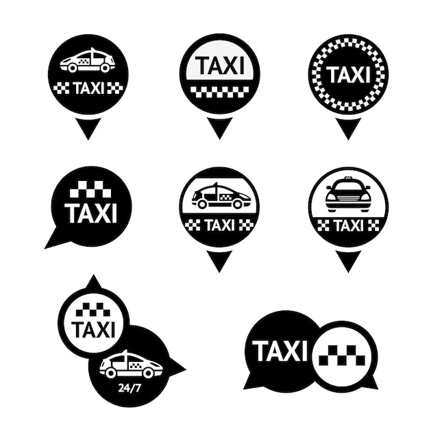 Taxi - set emblemen