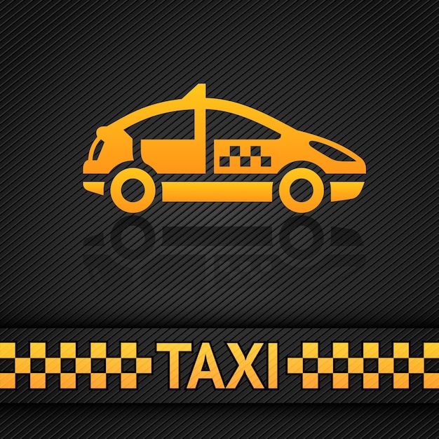 Vector taxi taxi achtergrond