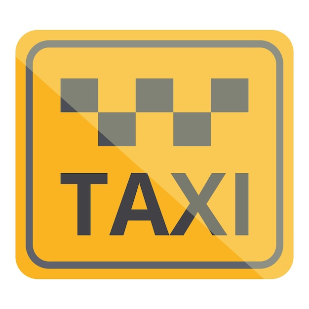 Vector taxi teken pictogram cartoon vector auto taxi telefoon app