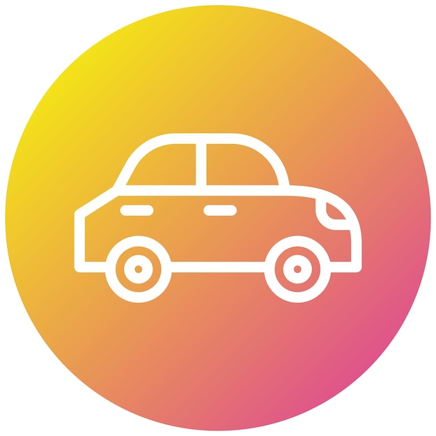 Иллюстрация векторного дизайна иконы такси