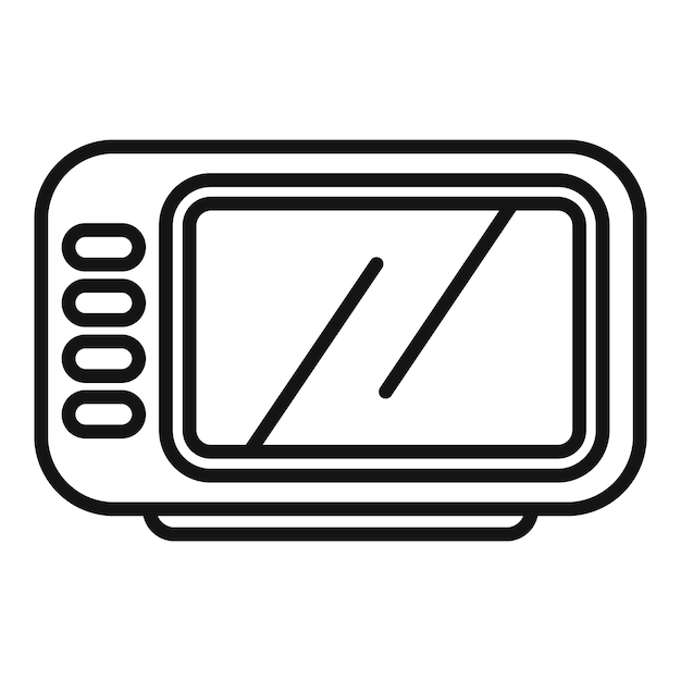 Taximeter driver tool icon outline vector equipment transport