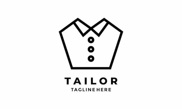 Taylor winkel logo vector textiel kleding mode jurk uitgesneden badge vintage retro artistieke modieus ontwerp