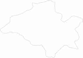 Vector taza al hoceima taounate morocco outline map