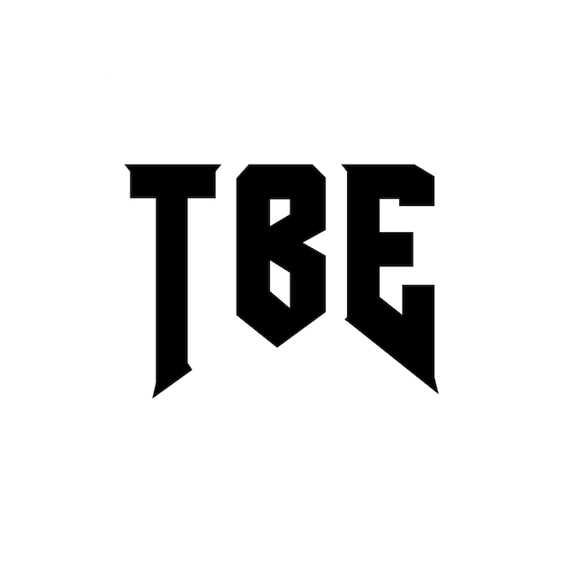 TBE letter logo ontwerp voor technologiebedrijf TBE logo ontwerp zwarte en witte kleurencombinatie TBE logo TBE vector TBE ontwerp TBE icoon TBE alfabet TBE typografie logo ontwerp