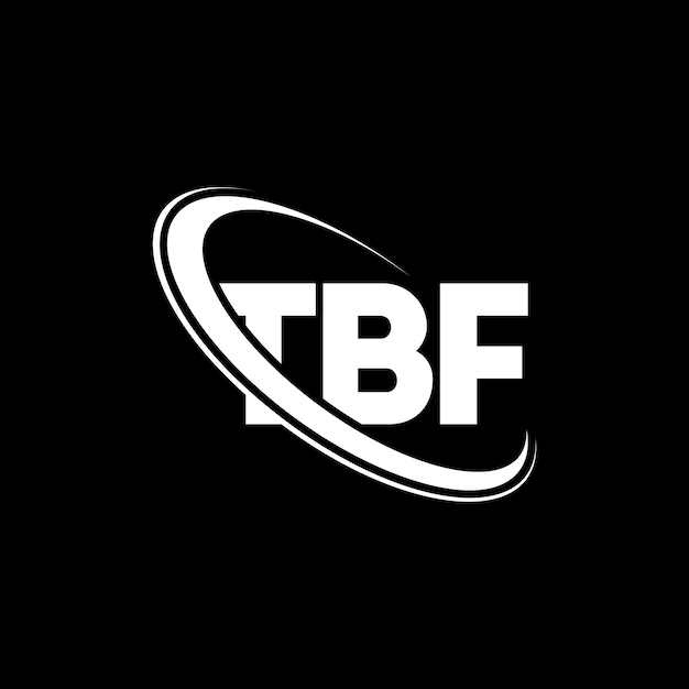 Вектор Логотип tbf буква tbf буква дизайн логотипа инициалы логотипа tbf, связанный с кругом и заглавными буквами, логотип монограммы tbf типография для технологического бизнеса и бренда недвижимости