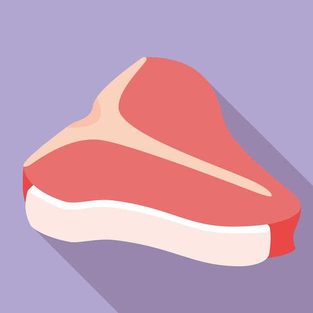 Tbone steak icon Flat illustration of tbone steak vector icon for web design