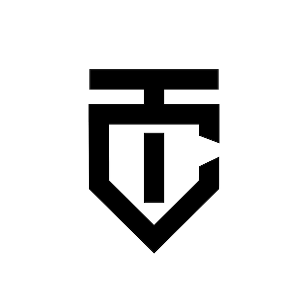 tc ct letter logo icon design