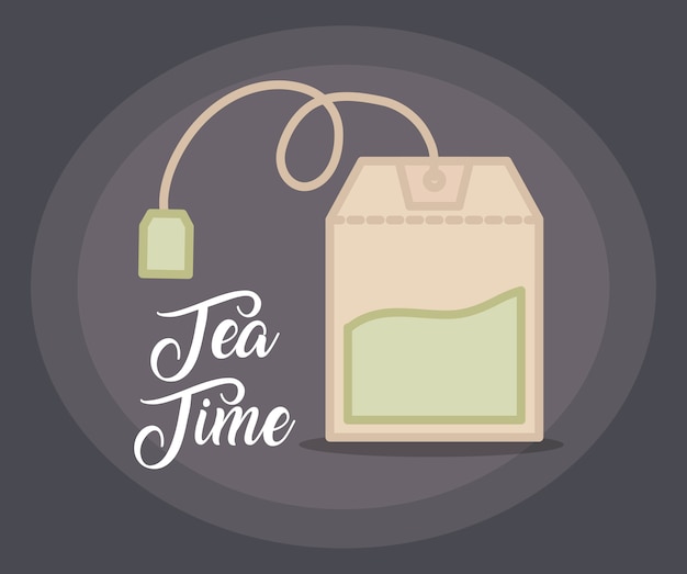 Vector tea bag icon