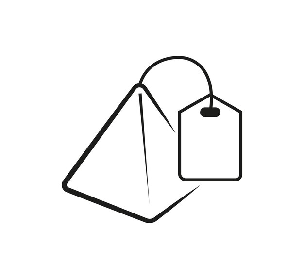 Vector tea bag icon