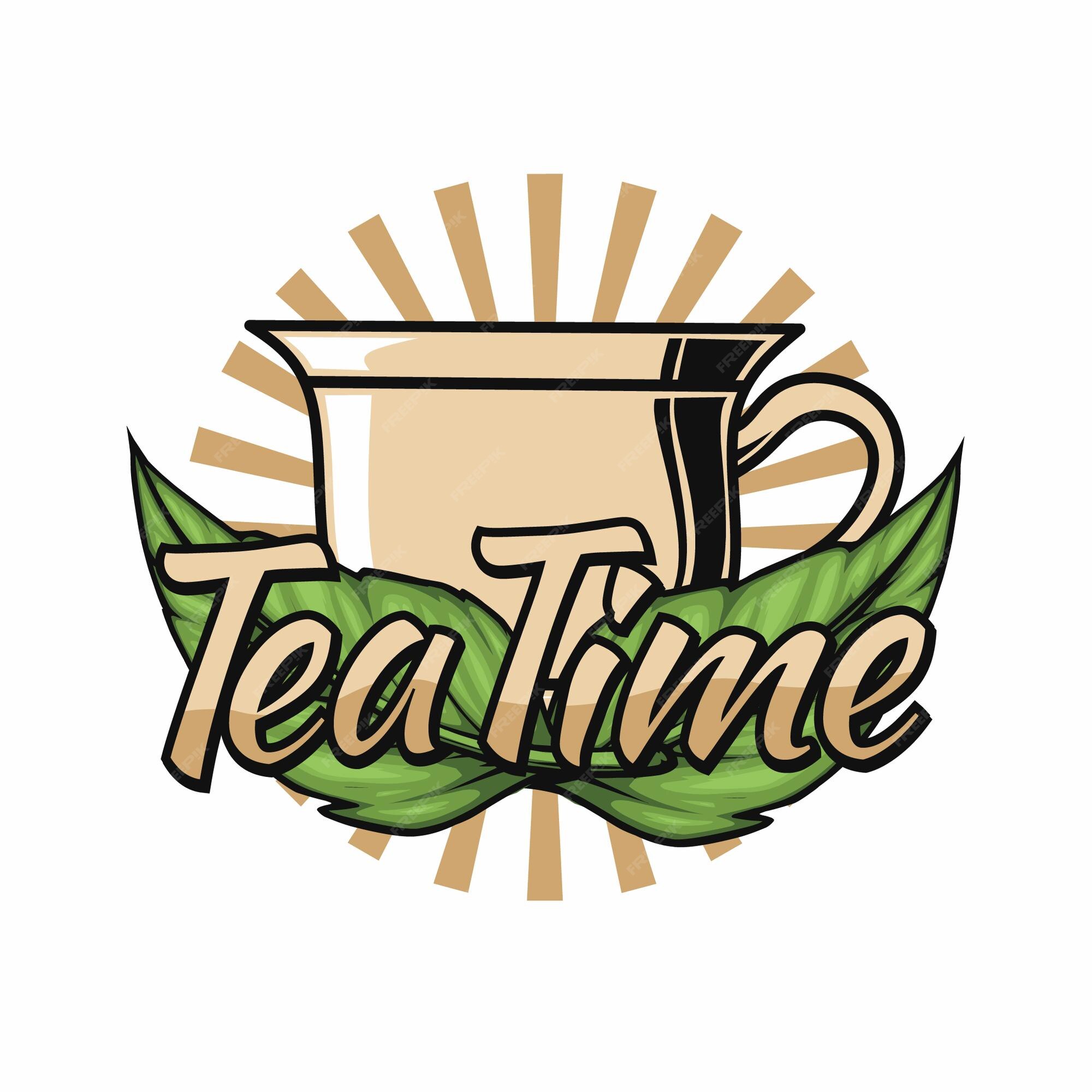 Premium Vector | Tea brand detailed logo template