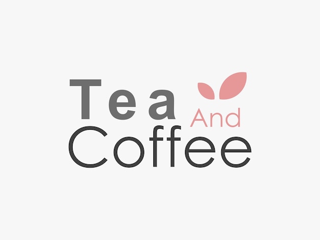 Tea and coffee logo template