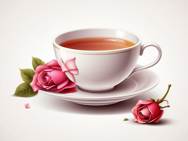 Tea Cup Of Love Vector