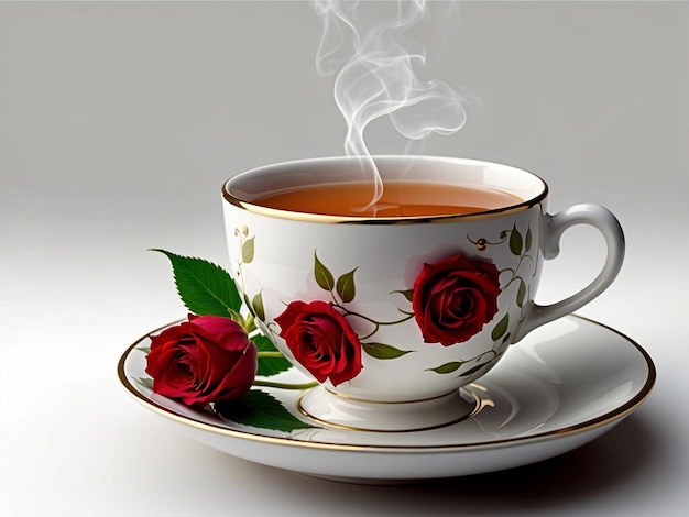 Tea Cup Of Love Vector